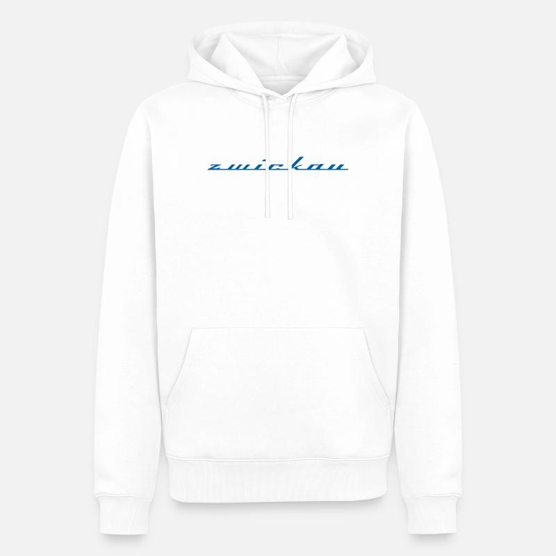 ZWICKAU - Sweat à capuche Premium bio Homme - blanc