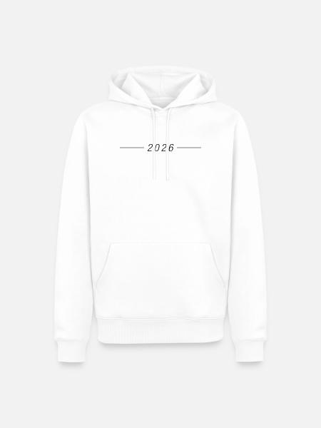 2026 year - Men’s Premium Organic Hoodie - white