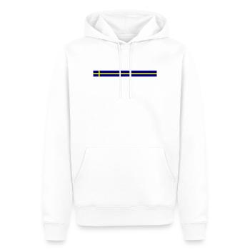 Schweden Flagge Symbol - Männer Premium Bio Hoodie - Weiß - Vorne - Nico (187cm)