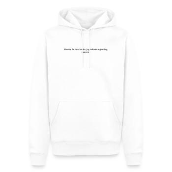 Der Herr ist mein Hirte, mir fehlt nichts. - Männer Premium Bio Hoodie - Weiß - Vorne - Nico (187cm)