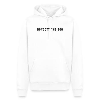 BOYCOTT THE ZOO - Männer Premium Bio Hoodie - Weiß - Vorne - Nico (187cm)