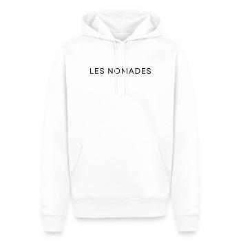 Les Nomades - Männer Premium Bio Hoodie - Weiß - Vorne - Nico (187cm)