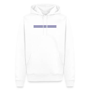 Linie striche symbol - Männer Premium Bio Hoodie - Weiß - Vorne - Nico (187cm)