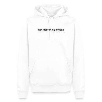 JGA Party Design - Men’s Premium Organic Hoodie - white - Front - Nico (187cm)