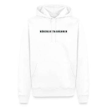 Härzbluetaargauer Kanton Aargau - Männer Premium Bio Hoodie - Weiß - Vorne - Nico (187cm)
