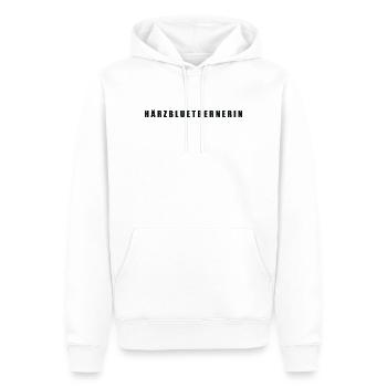 Härzbluetbernerin Bernerin - Männer Premium Bio Hoodie - Weiß - Vorne - Nico (187cm)