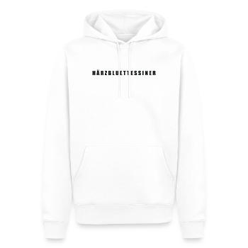 Härzbluettessiner Kanton Tessin Ticino - Männer Premium Bio Hoodie - Weiß - Vorne - Nico (187cm)