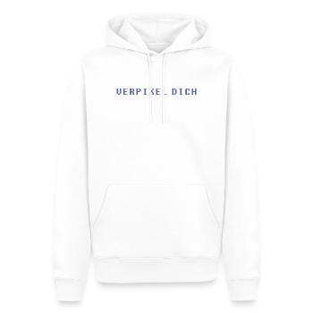 Verpixel Dich Gamer Nerd Gaming Minimalistisch - Männer Premium Bio Hoodie - Weiß - Vorne - Nico (187cm)