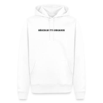 Härzbluetthurgauer Kanton Thurgau - Männer Premium Bio Hoodie - Weiß - Vorne - Nico (187cm)