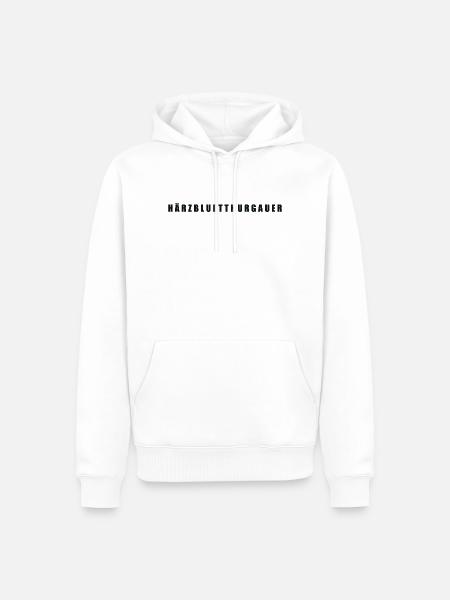 Härzbluetthurgauer Kanton Thurgau - Männer Premium Bio Hoodie - Weiß