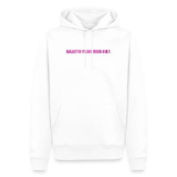 Vibrations de Chat Galactique - Sweat à capuche Premium bio Homme - blanc - Devant - Nico (187cm)