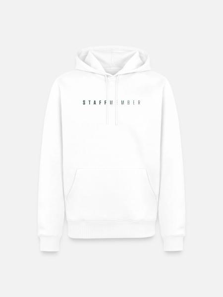 staff - Männer Premium Bio Hoodie - Weiß