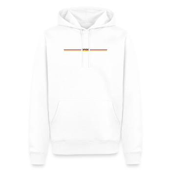 Drapeau allemand 2026 - Sweat à capuche Premium bio Homme - blanc - Devant - Nico (187cm)