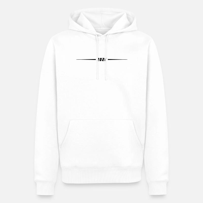 Élément de l’année 2026 - Sweat à capuche Premium bio Homme - blanc