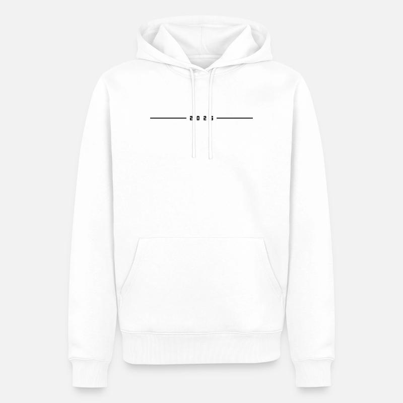 Élément de l’année 2026 - Sweat à capuche Premium bio Homme - blanc