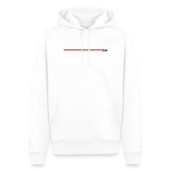 Team Deutschland Linie - Männer Premium Bio Hoodie - Weiß - Vorne - Nico (187cm)