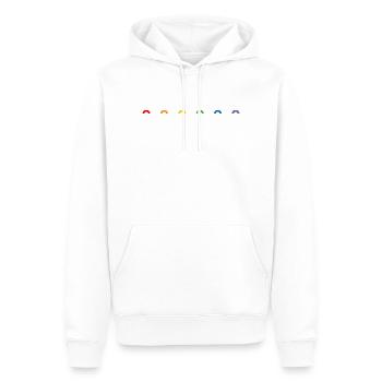 🌈❤️Rainbow rainbow🏳️ 🌈 - Men’s Premium Organic Hoodie - white - Front - Nico (187cm)