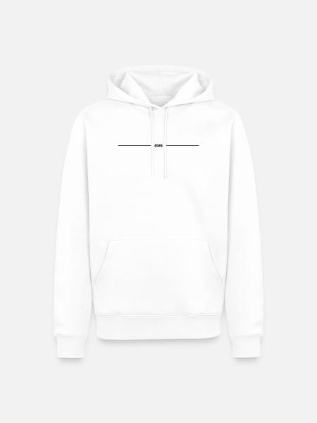 2026 year line - Men’s Premium Organic Hoodie - white