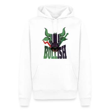 Bullish - Sweat à capuche Premium bio Homme - blanc - Devant - Nico (187cm)