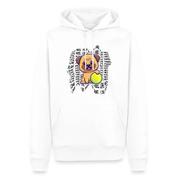 Padel - Geschenk für Tier- und Padelliebhaber - Männer Premium Bio Hoodie - Weiß - Vorne - Nico (187cm)