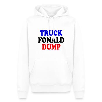 truck fonald dump - Männer Premium Bio Hoodie - Weiß - Vorne - Nico (187cm)