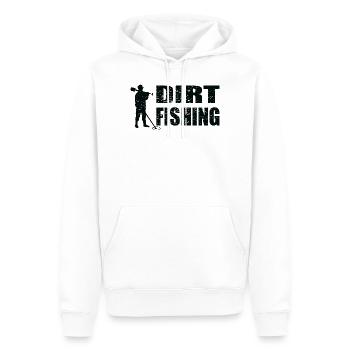Dirt Fishing Sondeln Sondler Détecteur de métaux - Sweat à capuche Premium bio Homme - blanc - Devant - Nico (187cm)
