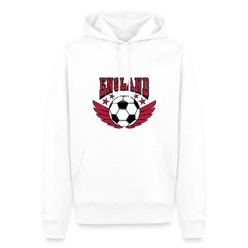Fußball England Soccer Retro College Look Style - Männer Premium Bio Hoodie - Weiß - Vorne - Nico (187cm)
