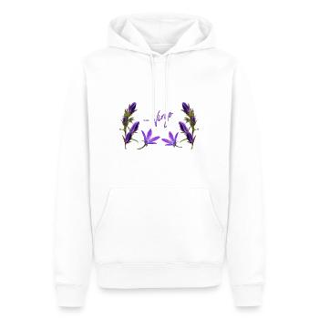 Vierge Signe du zodiaque Vierge Clocher - Sweat à capuche Premium bio Homme - blanc - Devant - Nico (187cm)