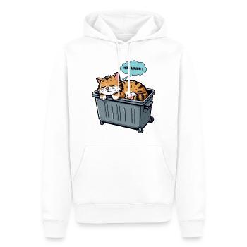 Pas aujourd’hui Chat Kawaii Mignon Dormir Sommeil Officiel - Sweat à capuche Premium bio Homme - blanc - Devant - Nico (187cm)