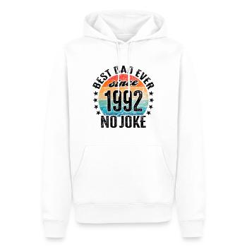 Bester Papa der Welt seit 1992 Vatertag - Männer Premium Bio Hoodie - Weiß - Vorne - Nico (187cm)