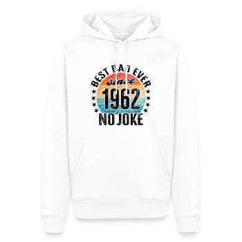 Bester Papa der Welt seit 1962 Vatertag - Männer Premium Bio Hoodie - Weiß - Vorne - Nico (187cm)