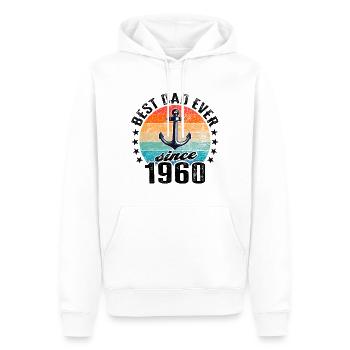 Bester Papa der Welt seit 1960 Vatertag - Männer Premium Bio Hoodie - Weiß - Vorne - Nico (187cm)