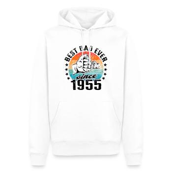 Bester Papa der Welt seit 1955 Vatertag - Männer Premium Bio Hoodie - Weiß - Vorne - Nico (187cm)
