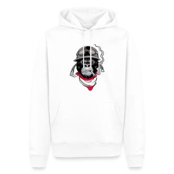 Austria Österreich Motorrad Helm Motorradfahrer - Männer Premium Bio Hoodie - Weiß - Vorne - Nico (187cm)