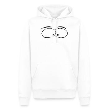 Lustige Augen - Männer Premium Bio Hoodie - Weiß - Vorne - Nico (187cm)
