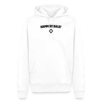 Hammersbald? Nordischer Gott der Ungeduld - Männer Premium Bio Hoodie - Weiß - Vorne - Nico (187cm)