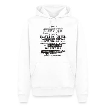 Vater Tochter - Männer Premium Bio Hoodie - Weiß - Vorne - Nico (187cm)