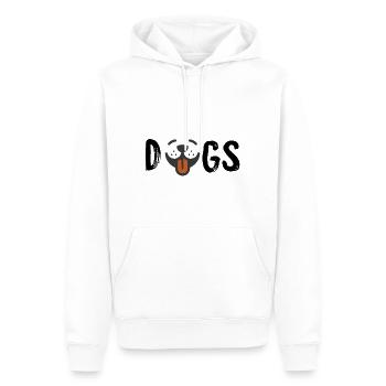 Chien chiens museau chien amour chien ami animal - Sweat à capuche Premium bio Homme - blanc - Devant - Nico (187cm)