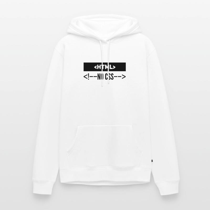 HTML Pas de CSS Sweat à capuche Premium bio Homme