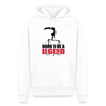Sports Athlétisme Anniversaire Gymnastique Enfants - Sweat à capuche Premium bio Homme - blanc - Devant - Nico (187cm)