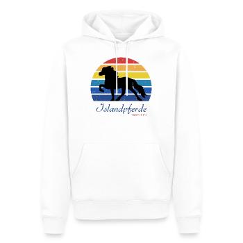 Islandpferde - Take it Isi - Männer Premium Bio Hoodie - Weiß - Vorne - Nico (187cm)
