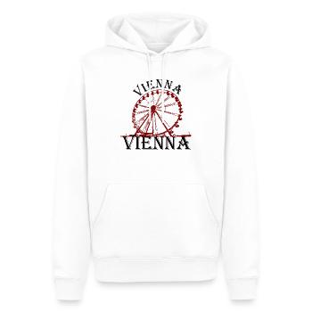 Vienne Vienne Risenrad Prater Vienna Tourist - Sweat à capuche Premium bio Homme - blanc - Devant - Nico (187cm)