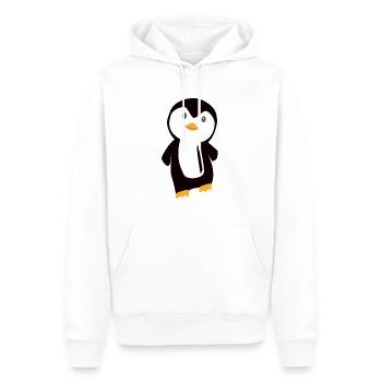 Pingouin animaux drôles d'animaux pour les enfants zoo mignon - Sweat à capuche Premium bio Homme - blanc - Devant - Nico (187cm)