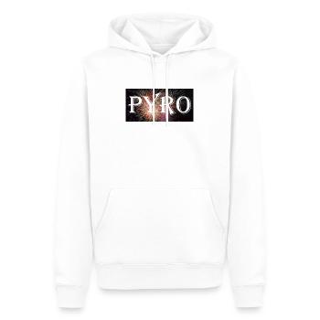 Pyro Pyrotechniker Pyro Fan Pyrotechnik Feuerwerk - Männer Premium Bio Hoodie - Weiß - Vorne - Nico (187cm)