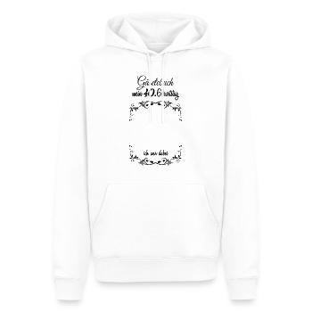 Schöner Party Spruch für Gäste Geschenk - Männer Premium Bio Hoodie - Weiß - Vorne - Nico (187cm)