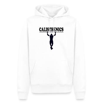 Gymnastique suédoise - Sweat à capuche Premium bio Homme - blanc - Devant - Nico (187cm)
