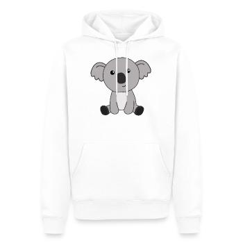 Koala animaux mignons pour les enfants mignons petits animaux - Sweat à capuche Premium bio Homme - blanc - Devant - Nico (187cm)