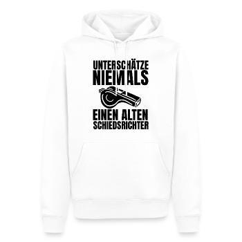 Schiedsrichter Opa Geschenk Großpapa Schiri Spruch - Männer Premium Bio Hoodie - Weiß - Vorne - Nico (187cm)