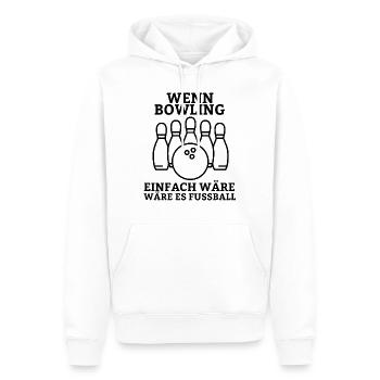 Bowling Spruch Bowlingkugel Kegel lustige Kegel - Männer Premium Bio Hoodie - Weiß - Vorne - Nico (187cm)