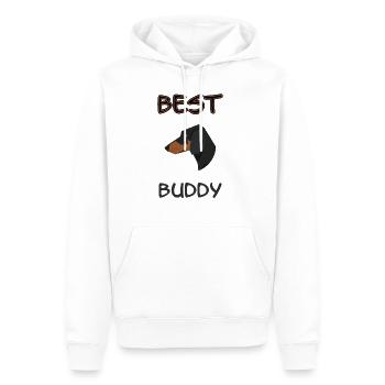 Best Buddy Dackel - Männer Premium Bio Hoodie - Weiß - Vorne - Nico (187cm)